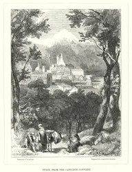 Turin, vom Kapuzinerkloster (Stich)