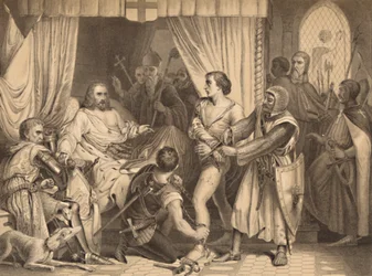 Richard Löwenherz vergibt Bertrand De Gurdun, 1886
