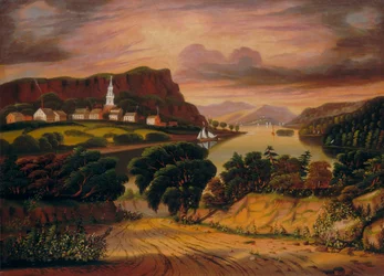Lake George und das Dorf Caldwell