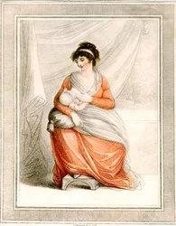 Frau beim Stillen, ca. 1780-1820