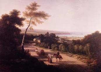Landschaft mit Bauern in der Nähe von Neapel