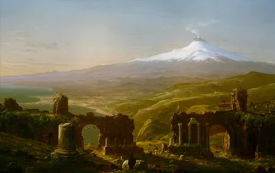 Der Ätna von Taormina aus