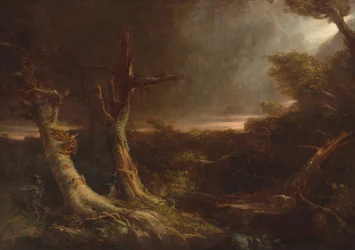 Tornado in einem amerikanischen Wald, 1831