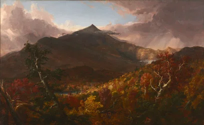 Blick auf den Schroon Mountain, Essex County, New York, nach einem Sturm, 1838