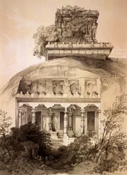 Höhle mit strukturellem Vimana, Mahavellipore