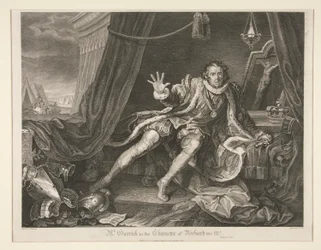 Mr. Garrick in der Rolle von Richard III