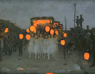 Der Laternenumzug, ca. 1918