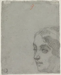 Kopf einer Frau (verso)