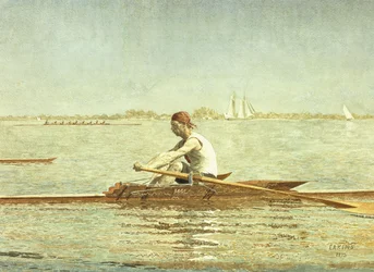 John Biglin in einem Einzelscull, 1873