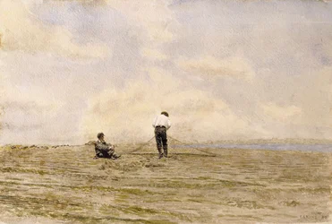 Das Netz flicken, 1882