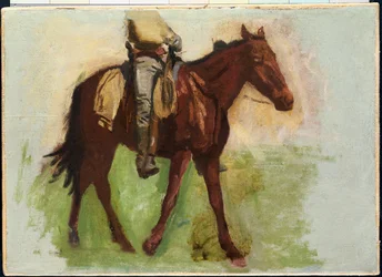 Skizze für "Cowboys in den Badlands"
