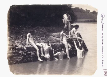 Studie für das Gemälde „Das Schwimmloch“, ca. 1883