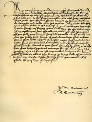 Brief von Thomas Cranmer an Thomas Cromwell, Ford, 13. August 1537