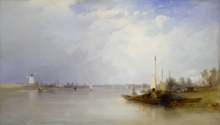 Blick auf die Themse bei Battersea, 1834