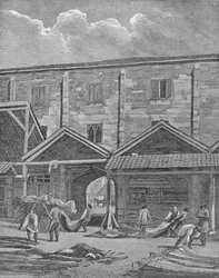 Hautmarkt, Leadenhall, City of London, 1825