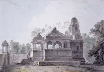 Ein Hindu-Tempel in der Festung von Rohtas, Bihar