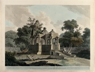 Ein antiker Hindutempel, in der Festung von Rotas, Bahar