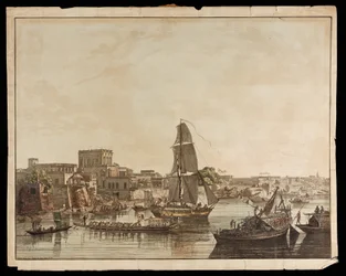 Kalkutta vom Fluss Hoogly: Gentoo-Gebäude aus den Ansichten von Kalkutta