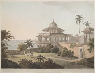 Die Chalees Satoon im Fort von Allahabad am Fluss Jumna