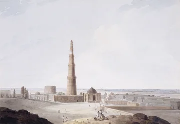 Der Qutb Minar, Delhi, ca. 1789