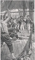 Hissen des berühmten Signals, Illustration aus 