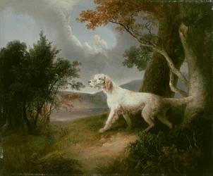 Landschaft mit Hund, 1832