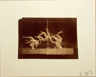 Marey-Rad-Fotografien eines unbekannten Modells, 1884