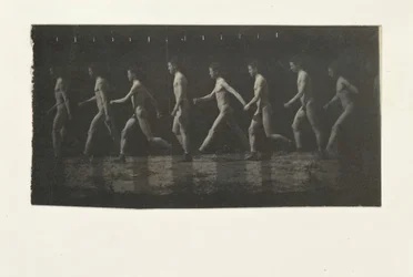 Marey-Rad-Fotografien eines unbekannten Modells