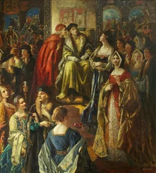 König Heinrich VII. bestraft die Bürger von Bristol, weil ihre Frauen so fein gekleidet waren
