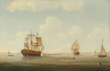 HMS Woolwich im Schlepptau