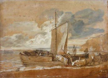 Eine Viehfähre, 1784-1788
