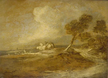 Eine Landschaft mit Reitern