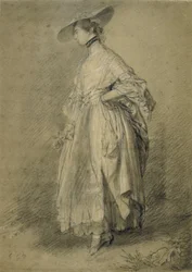 Eine Frau mit einer Rose