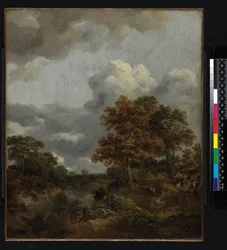 Landschaft mit einem Teich, 1746-1747