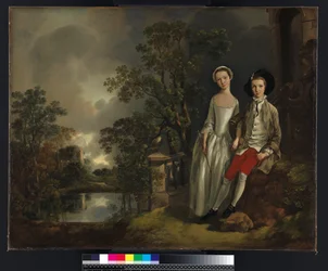 Porträt von Heneage Lloyd und seiner Schwester Lucy, um 1750