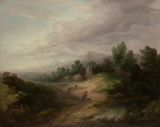 Bewaldete Hochlandlandschaft, wahrscheinlich 1783
