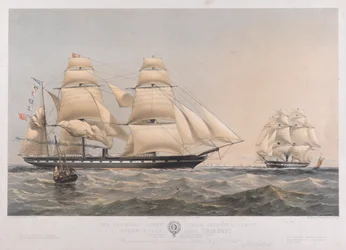 Das Schraubendampfschiff Croesus der General Screw Steam Shipping Company