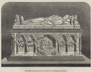 Denkmal für den verstorbenen Lord Lyttelton in der Kathedrale von Worcester