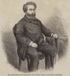 Mr. James Hodges, der Erbauer der Victoria-Brücke über den St. Lawrence