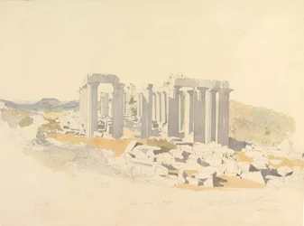 Der Tempel des Apollo in Bassae, 1843