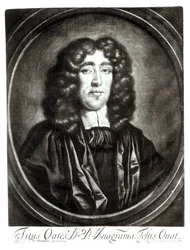 Porträt von Titus Oates (1649-1705), graviert von R. Thompson