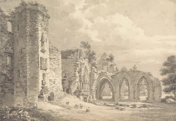 Die Ruinen des Colleges von Lincluden, nahe Dumfries