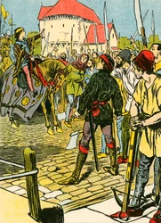 Der junge König Richard unterdrückt die Rebellion