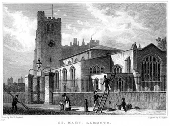 Kirche St. Mary, Lambeth, London, 1831