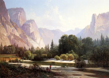 Piute-Indianerlager, Yosemite, 1890