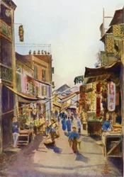 Eine Straße in Macao