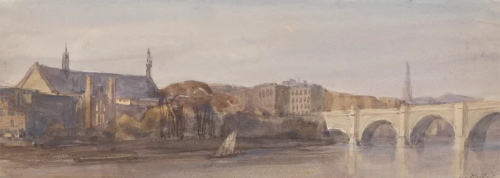 Ansicht von Westminster Hall und Brücke von Lambeth