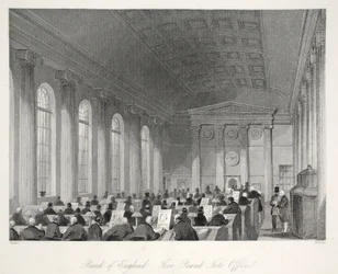 Bank of England - Fünf-Pfund-Noten-Büro, aus 