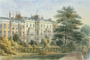 Ostfront von Sir Robert Peels Haus im Privy Garden, 1851