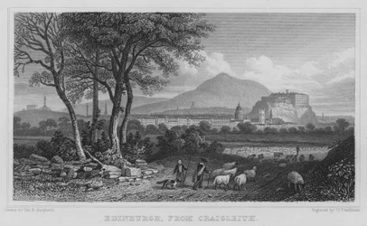 Edinburgh, von Craigleith (Gravur)
